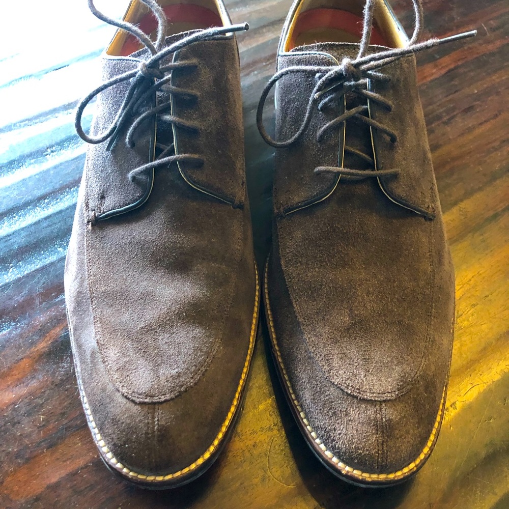 Cole Haan Geand 01 Brown Suede Mock  Toe   Mens size 10 M US